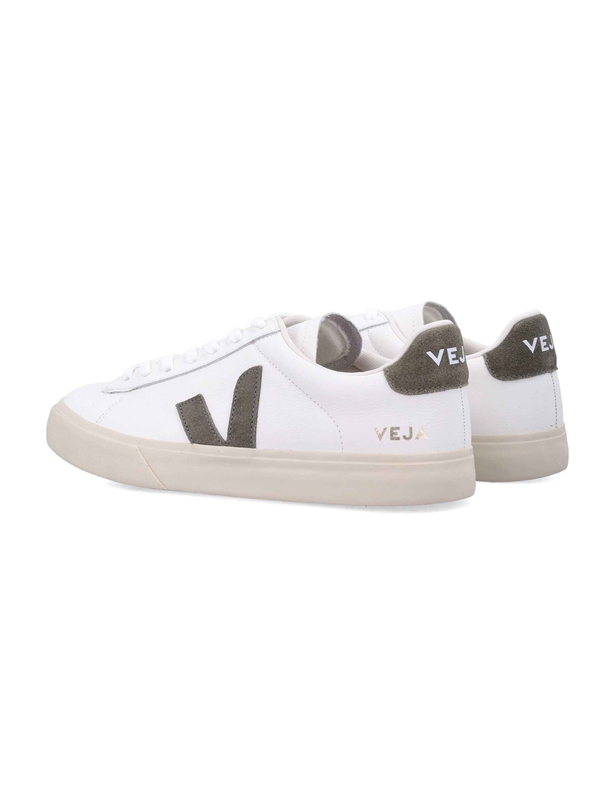 Veja Campo leather sneakers white kaki Extra-white Upper