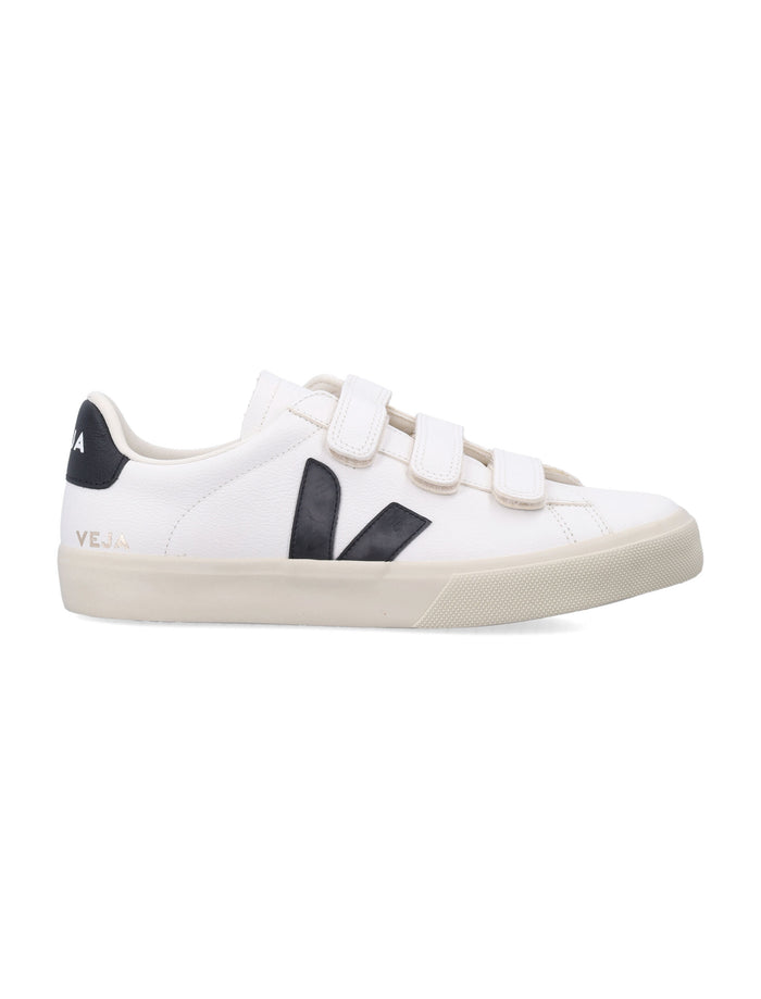 Veja Recife Leather White And Black Sneakers Extra-white Upper