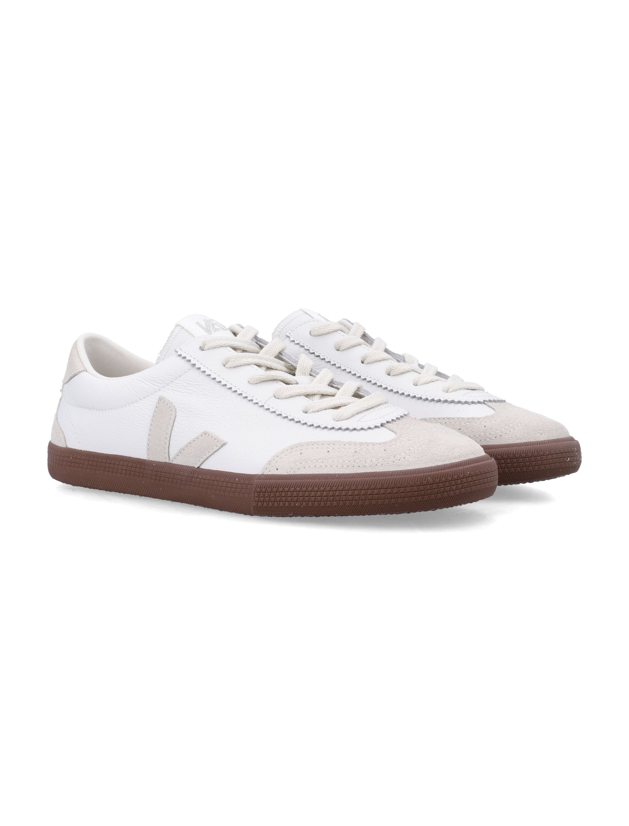 Veja Volley White Natural Bark Leather Sneakers