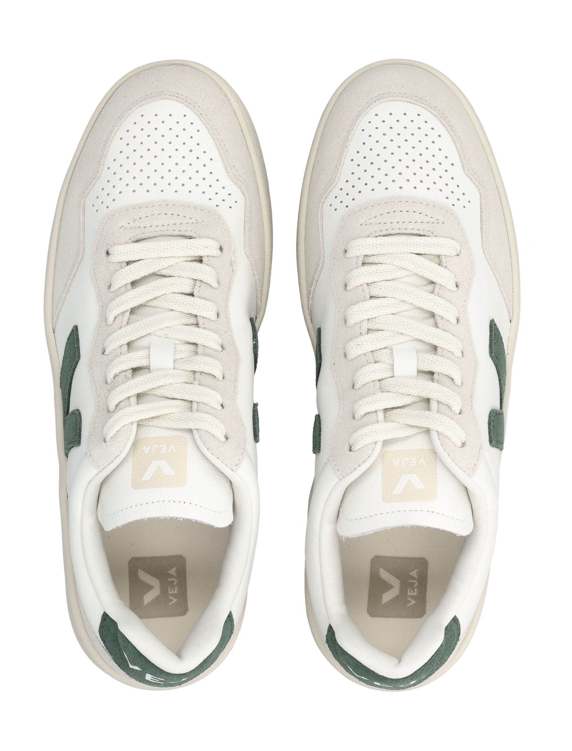 Veja V-90 leather sneakers white and cyprus Extra
