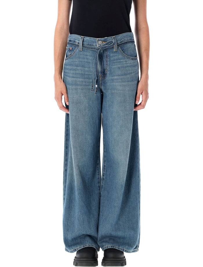 Xl Straightleg Jeans Stop Flaxing Mid Blue Cotton