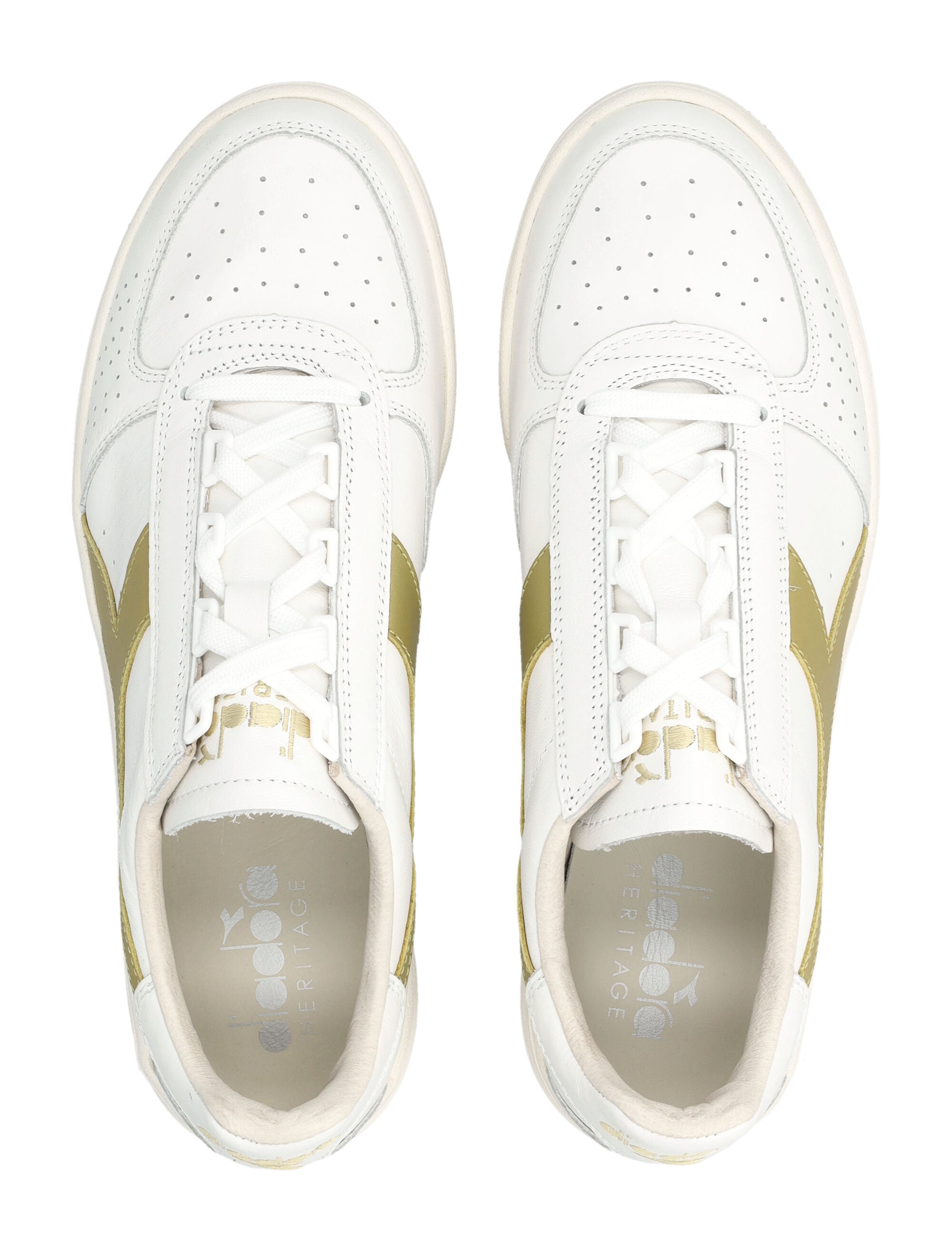 Diadora Heritage B.Elite 84 Italia White Gold Upper Sneaker