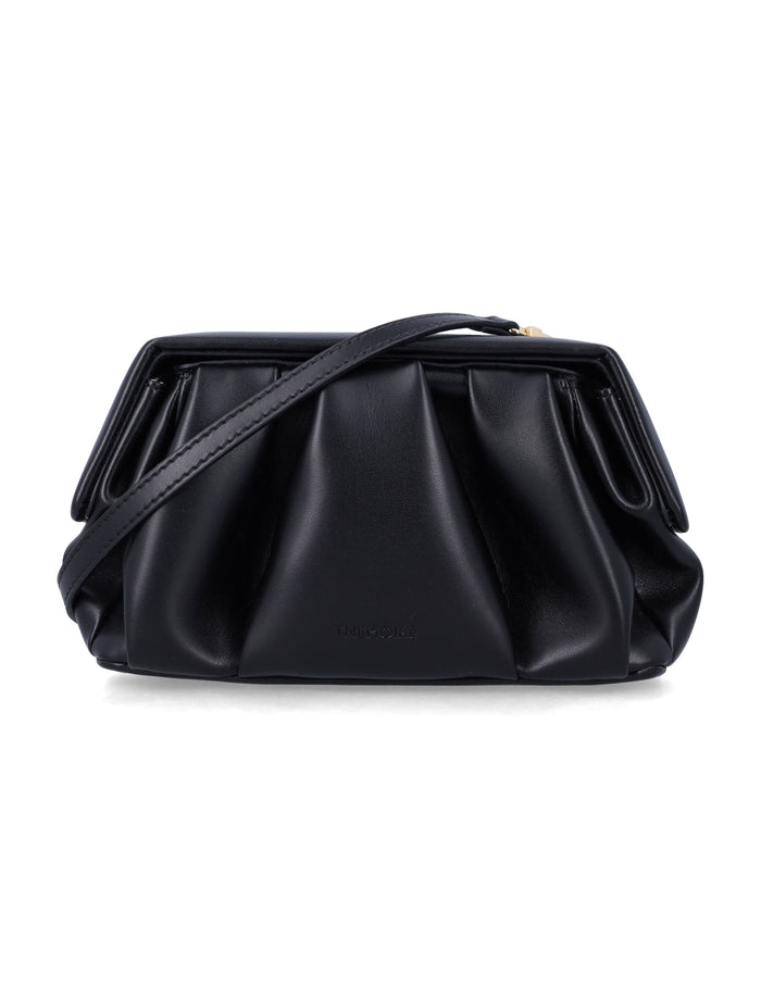 Themoirè Athena pochette Black Polyurethane Clutch