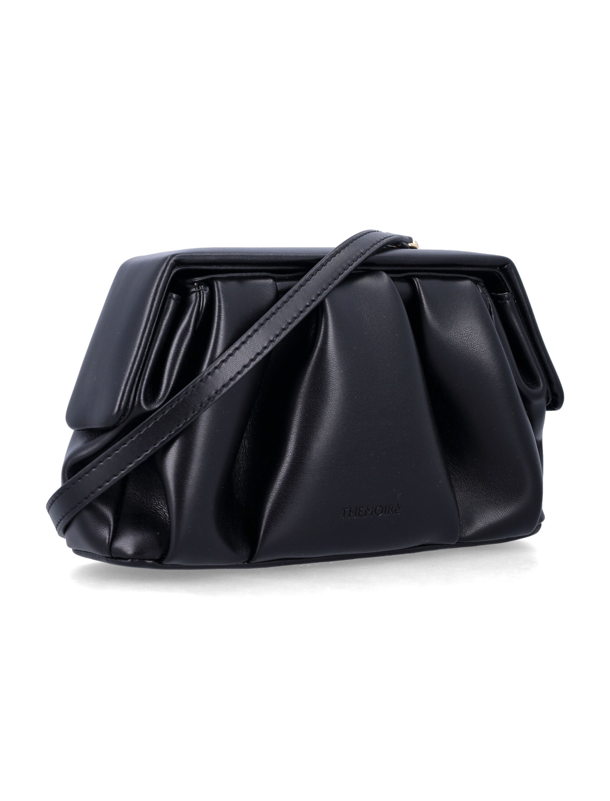 Themoirè Athena pochette Black Polyurethane Clutch