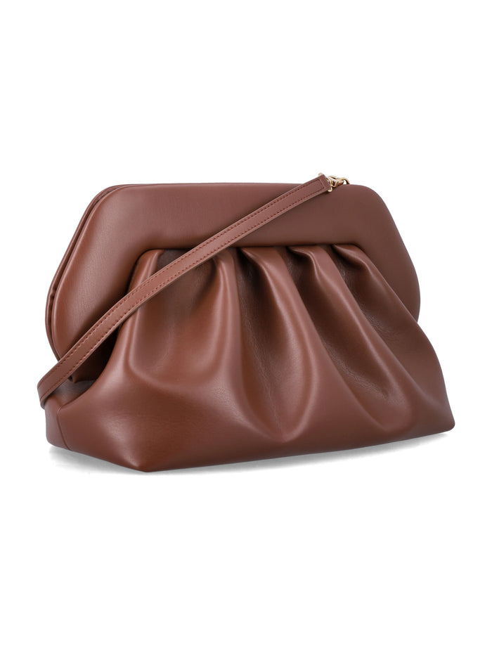 Themoirè Bios Vegan Clutch Brown Polyurethane