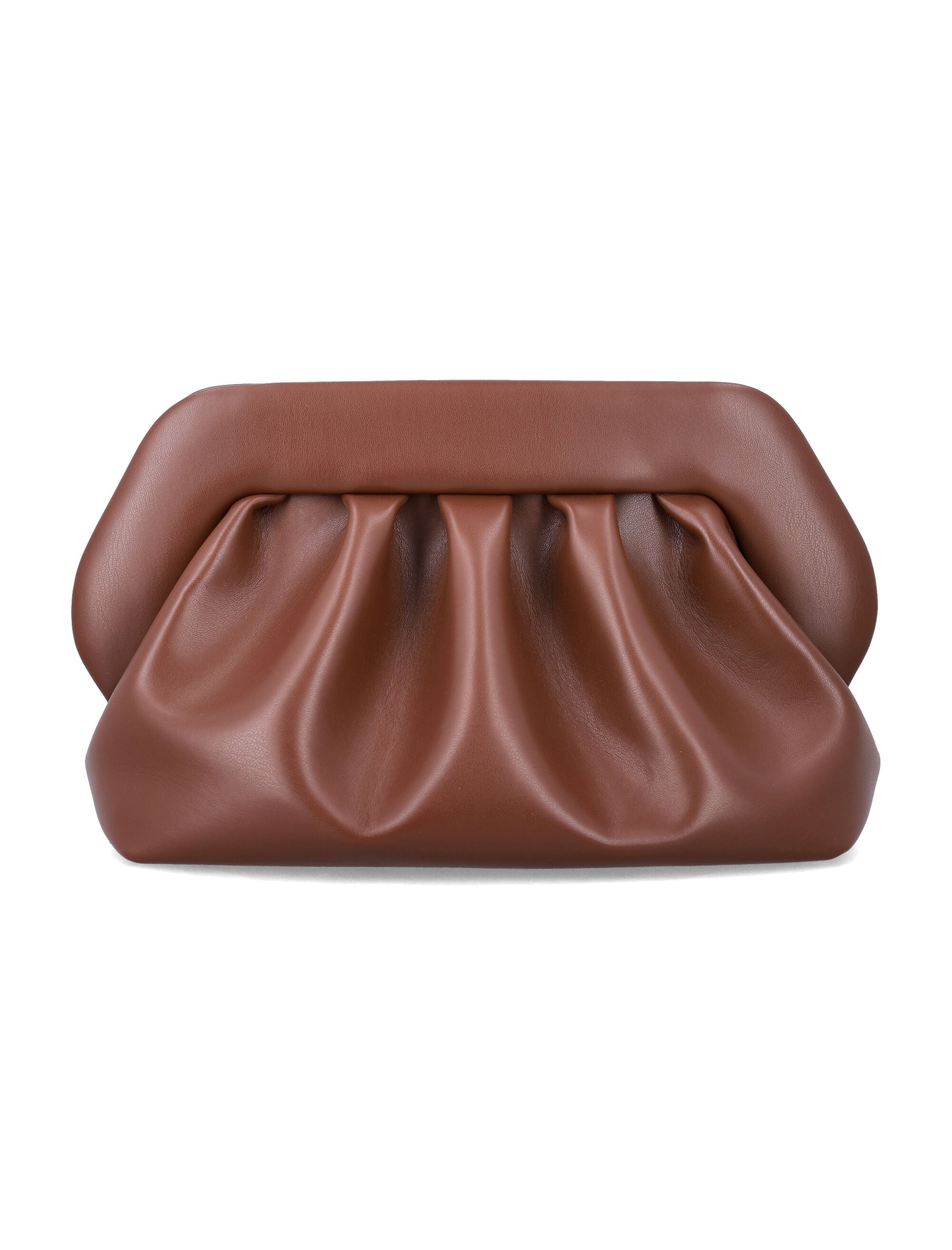 Themoirè Bios Vegan Clutch Brown Polyurethane