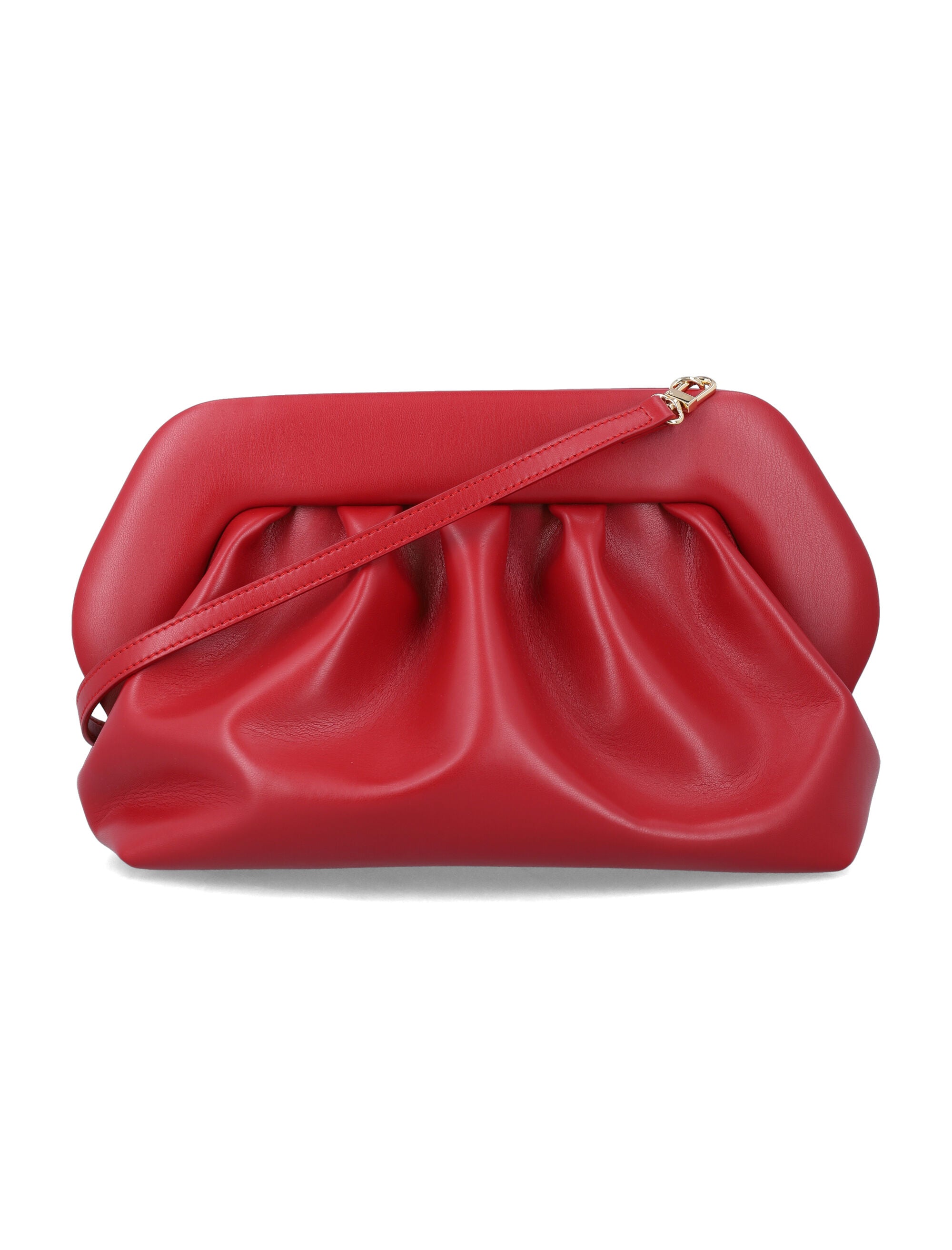 Themoirè Bios vegan clutch Red Chilli Polyurethane