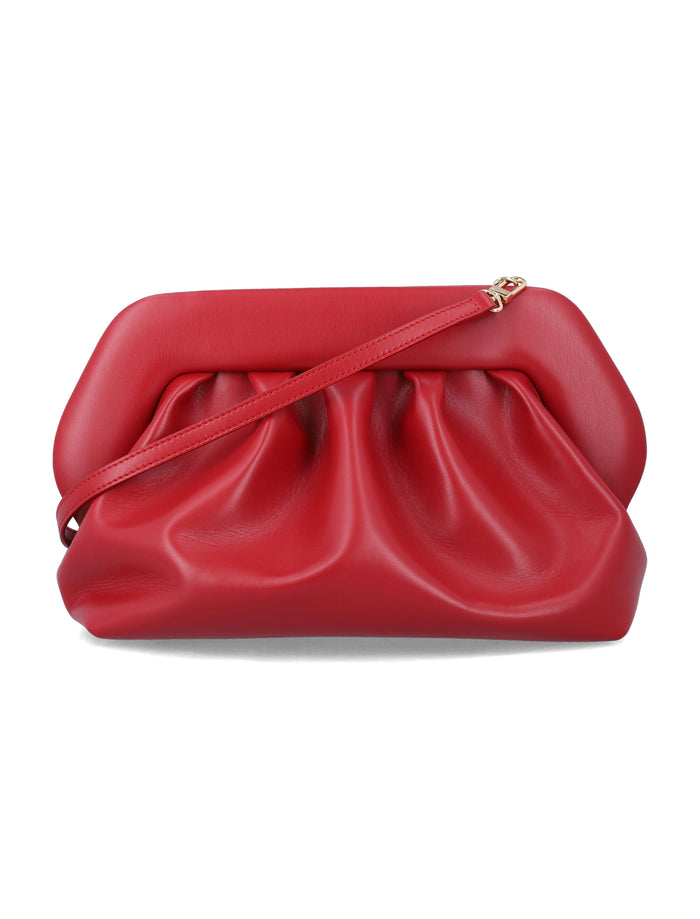 Themoirè Bios vegan clutch Red Chilli Polyurethane