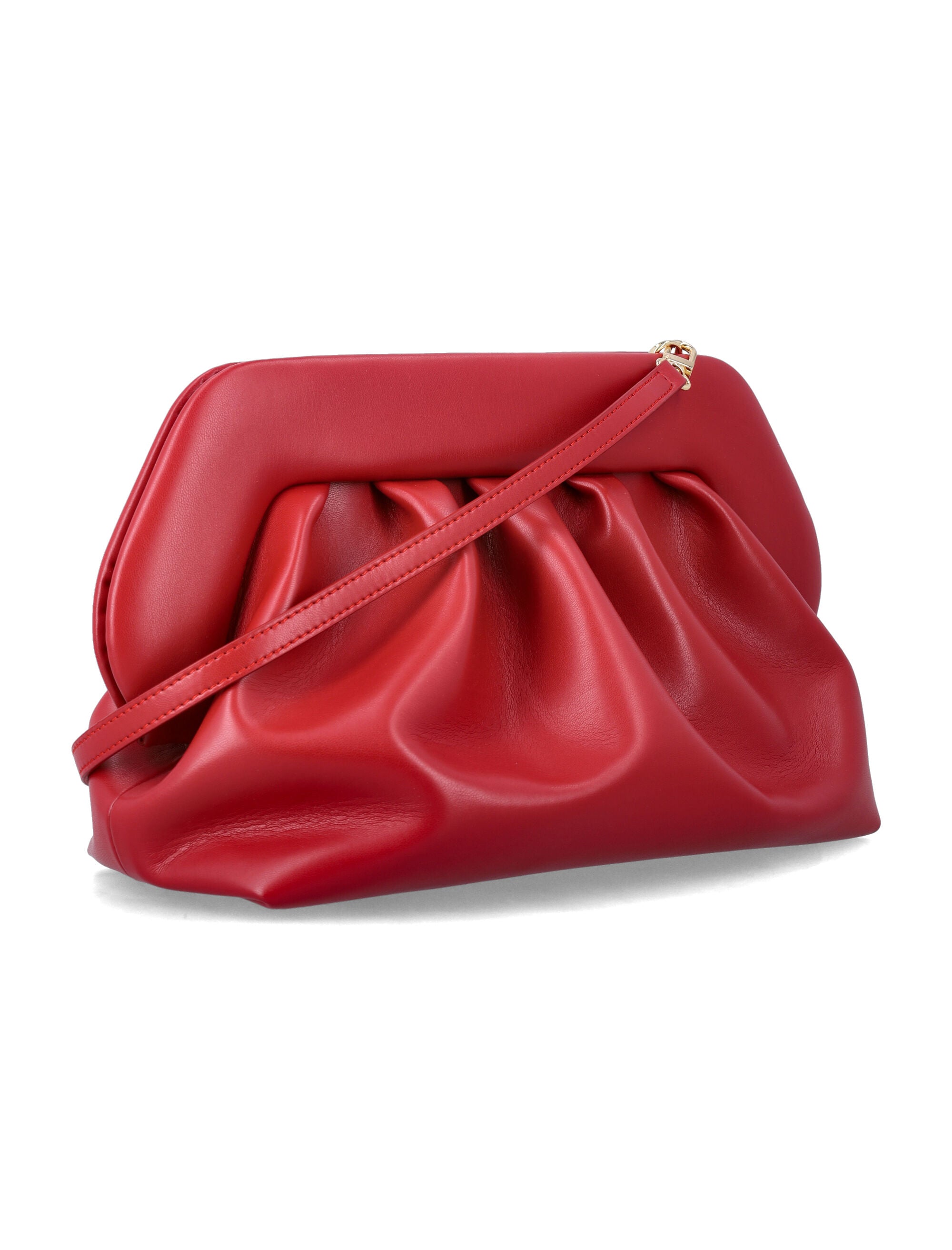 Themoirè Bios vegan clutch Red Chilli Polyurethane
