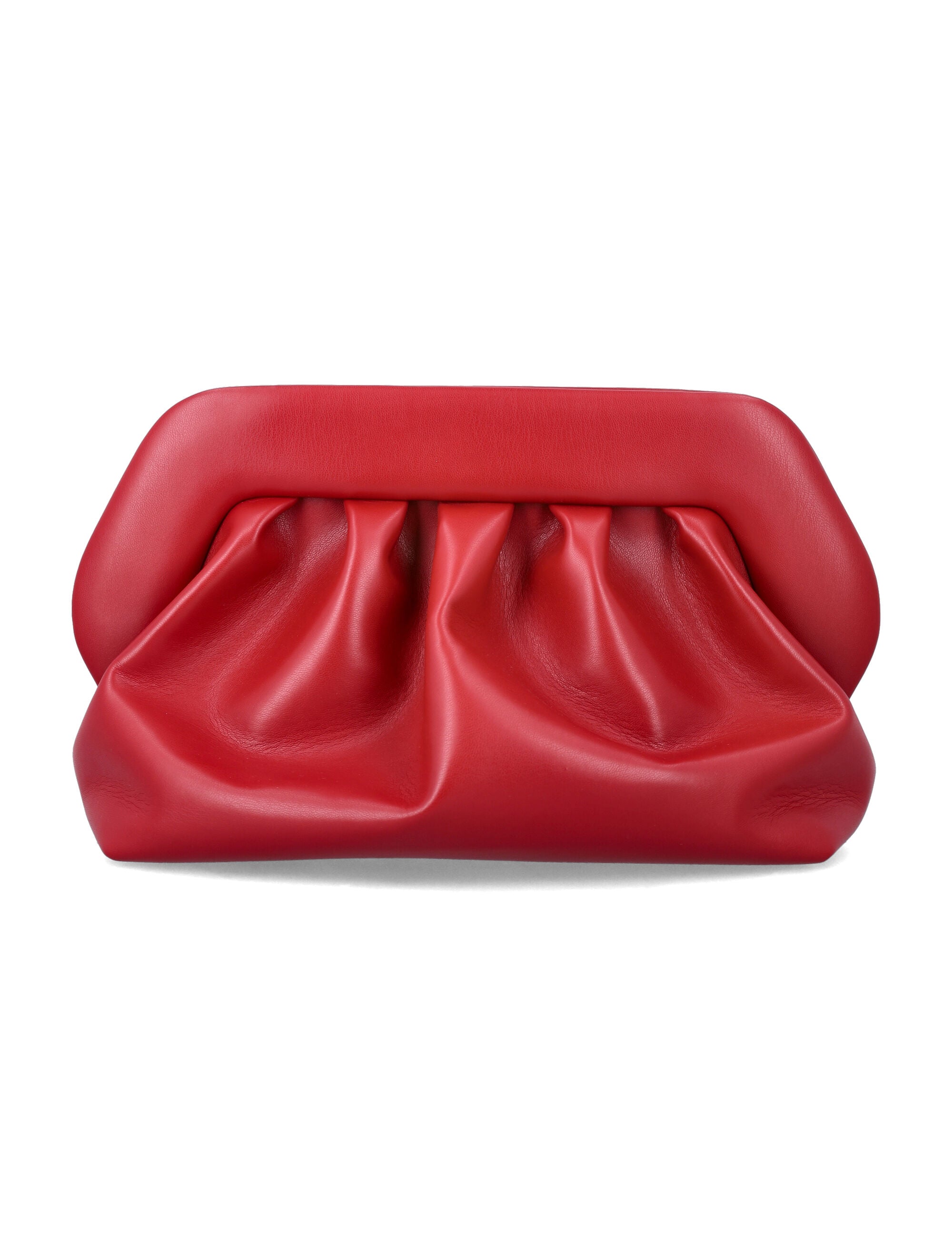 Themoirè Bios vegan clutch Red Chilli Polyurethane