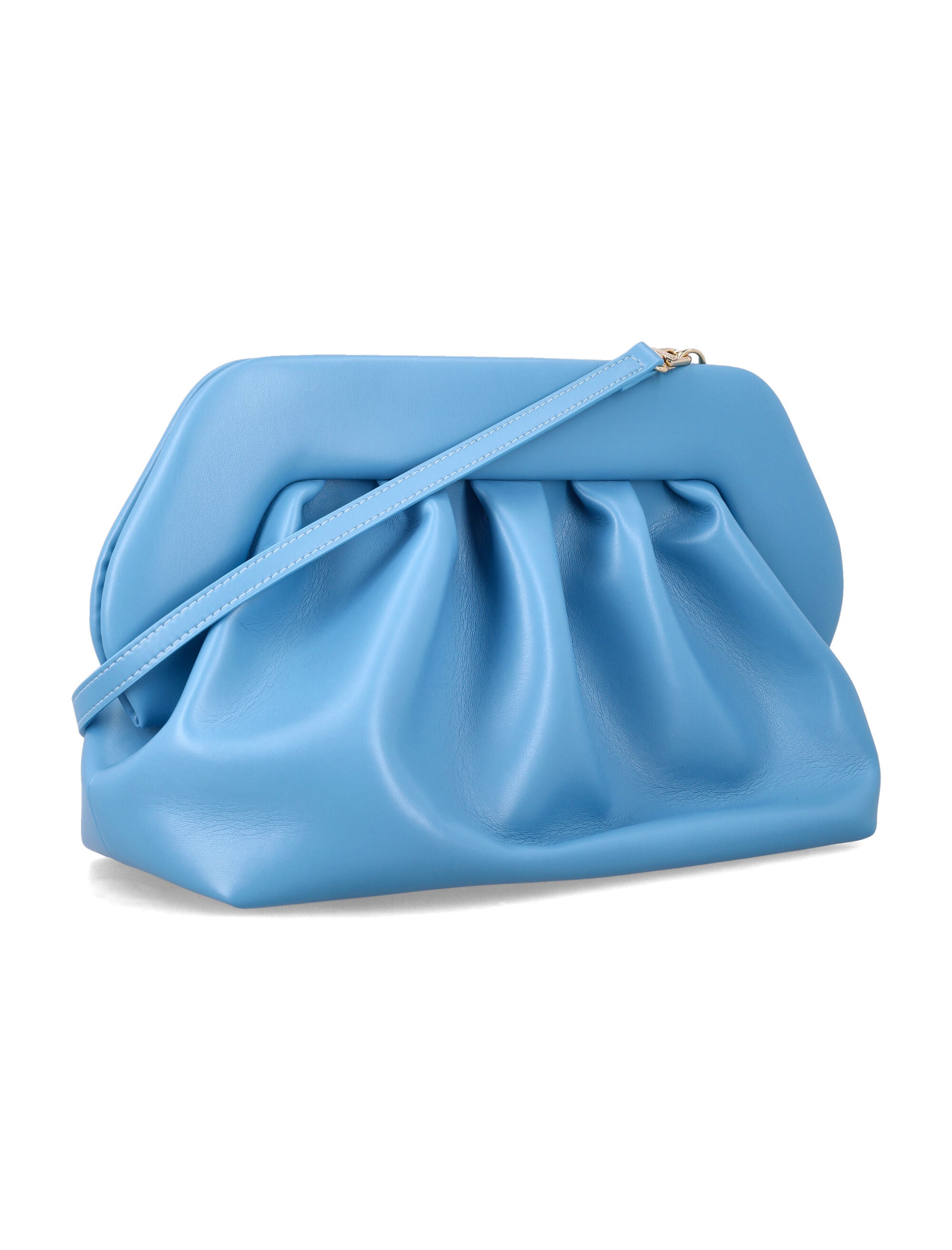 Themoirè Bios Vegan Clutch Niagara Light Blue Polyurethane