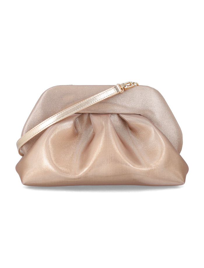 Themoirè Bios Mesh Clutch Gold Recycled Polyester