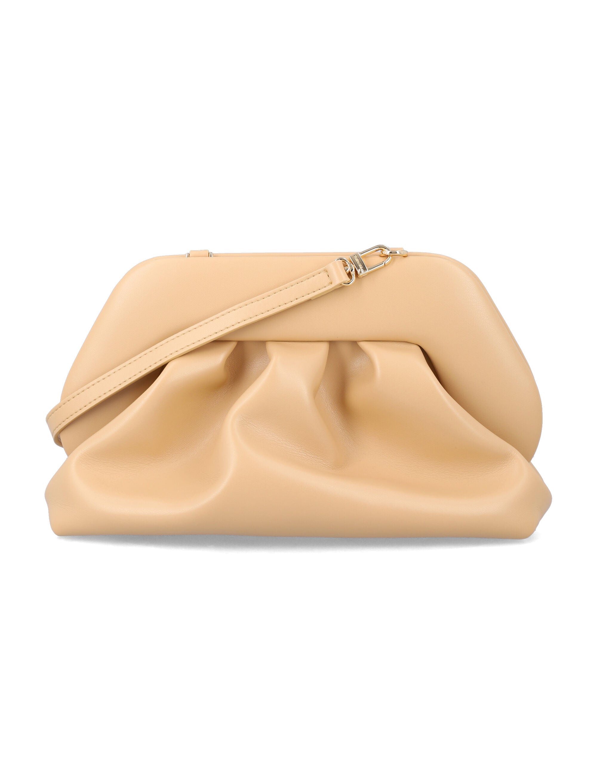 Themoirè Bios vegan medium clutch Sand Polyurethane