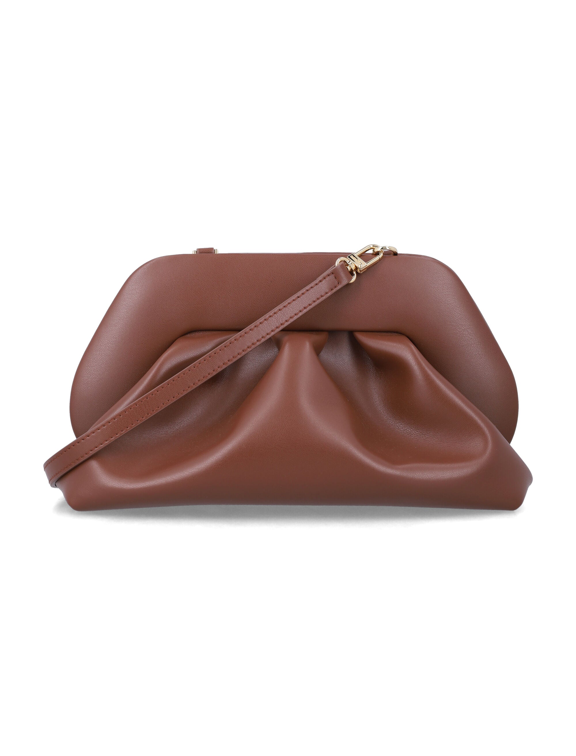 Themoirè Bios vegan medium clutch Brown Polyurethane