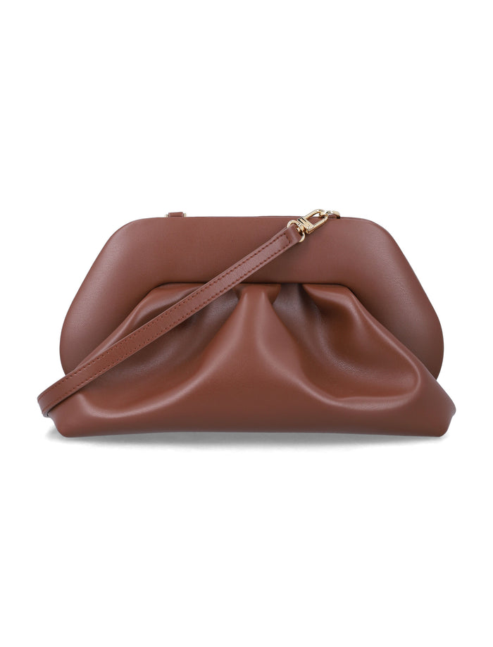 Themoirè Bios vegan medium clutch Brown Polyurethane