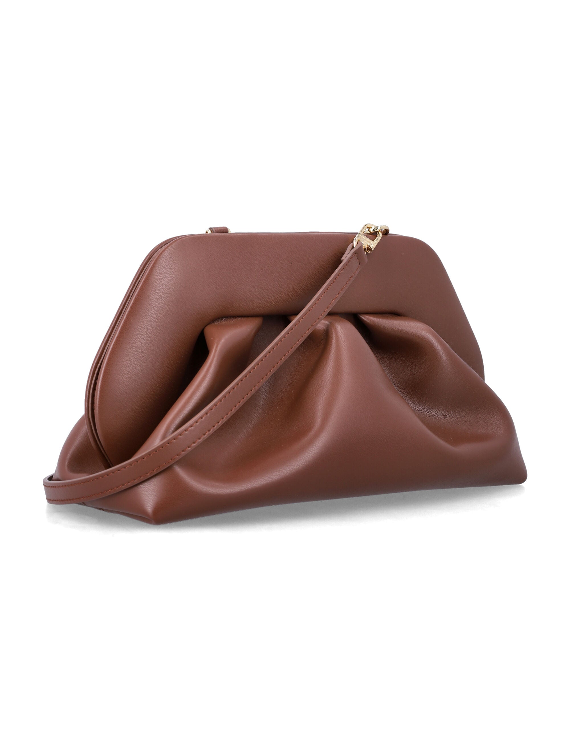 Themoirè Bios vegan medium clutch Brown Polyurethane