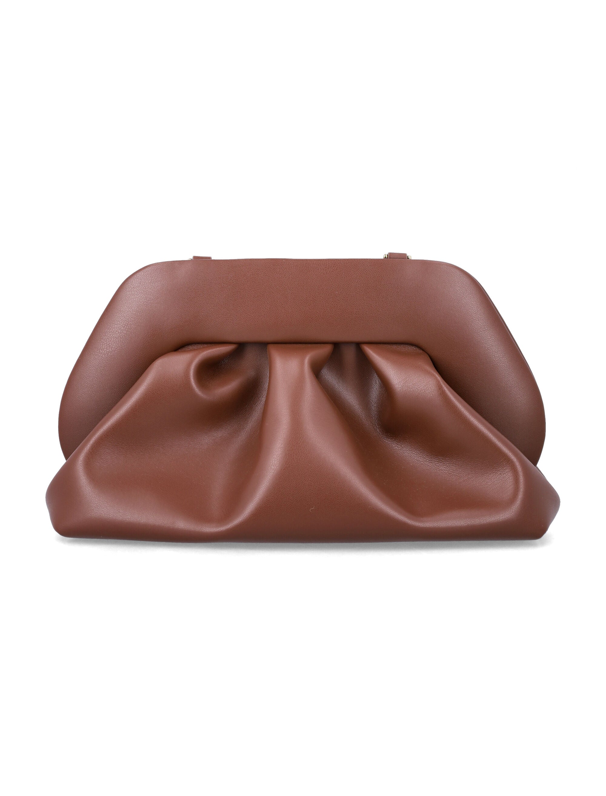 Themoirè Bios vegan medium clutch Brown Polyurethane