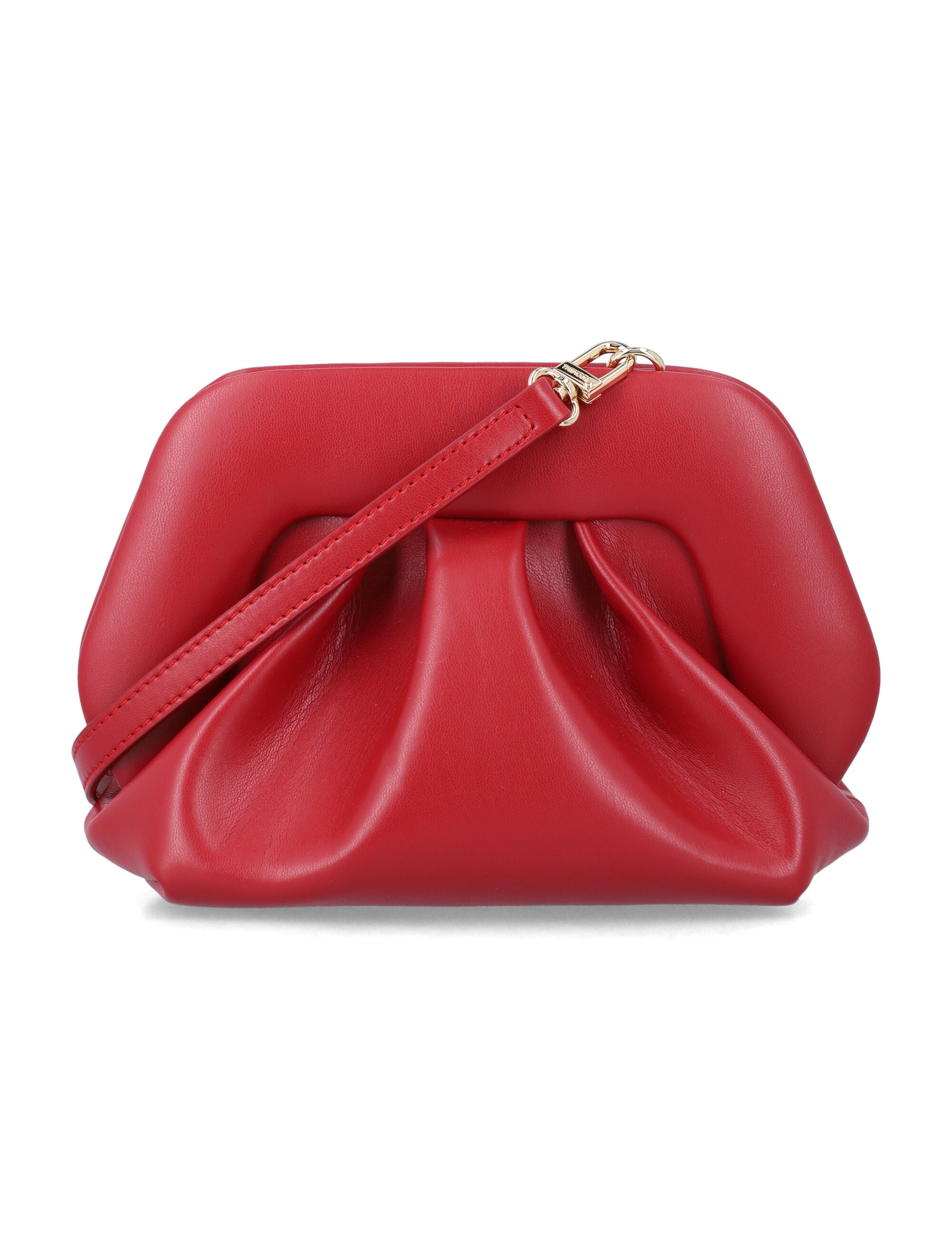 Themoirè Bios vegan small clutch Red Chilli Polyurethane