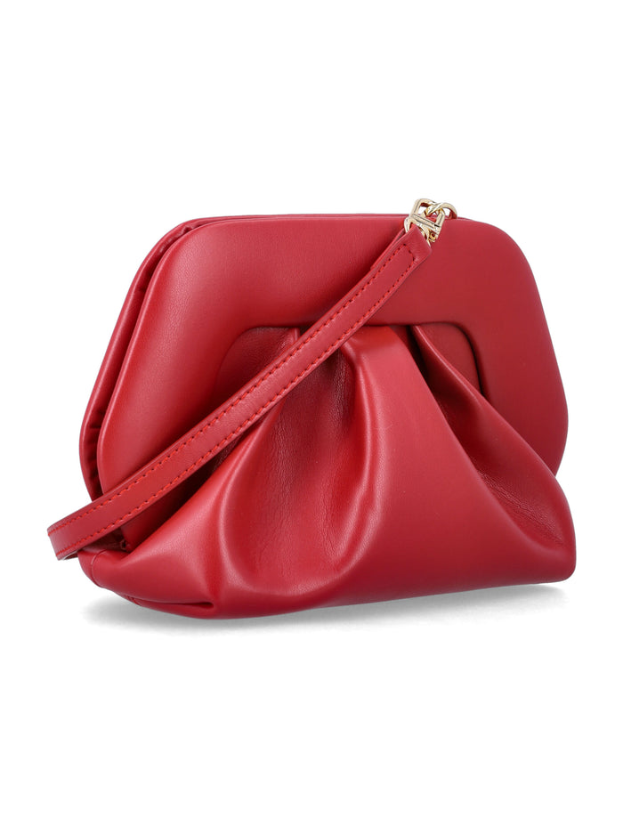 Themoirè Bios vegan small clutch Red Chilli Polyurethane