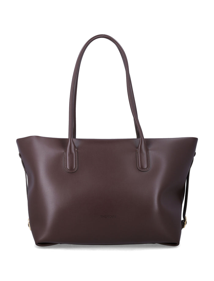 Themoirè Tallia shopper bag Chocolate Polyurethane Tote