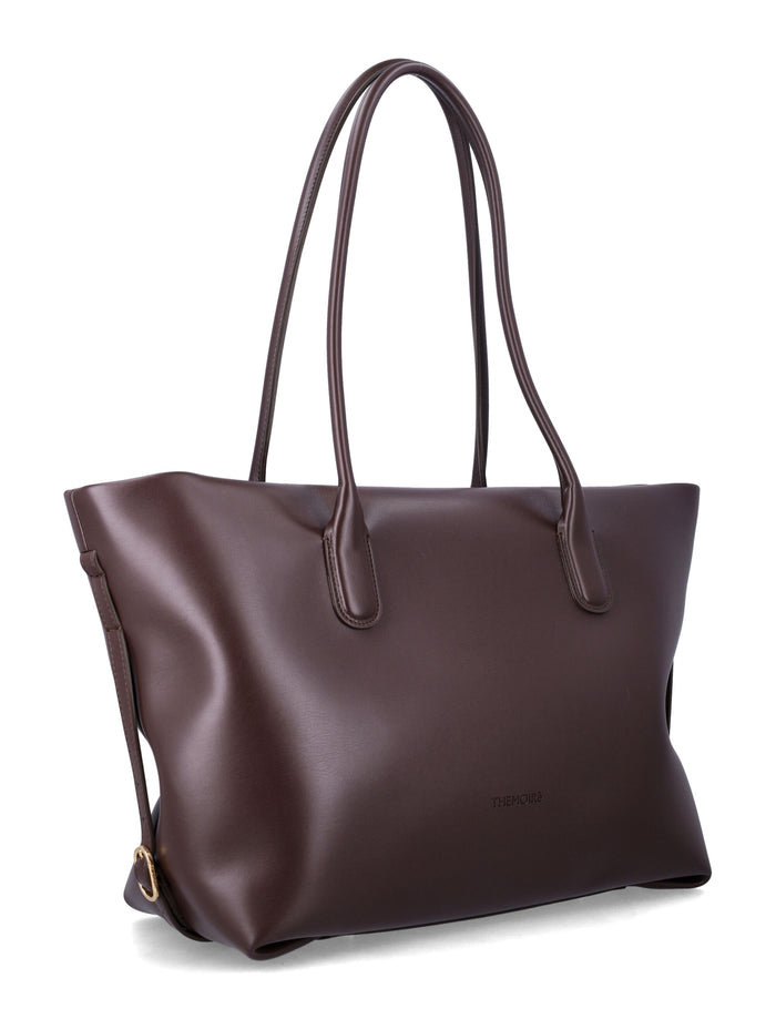 Themoirè Tallia shopper bag Chocolate Polyurethane Tote