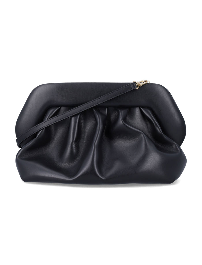 Themoirè Bios clutch Black Polyurethane