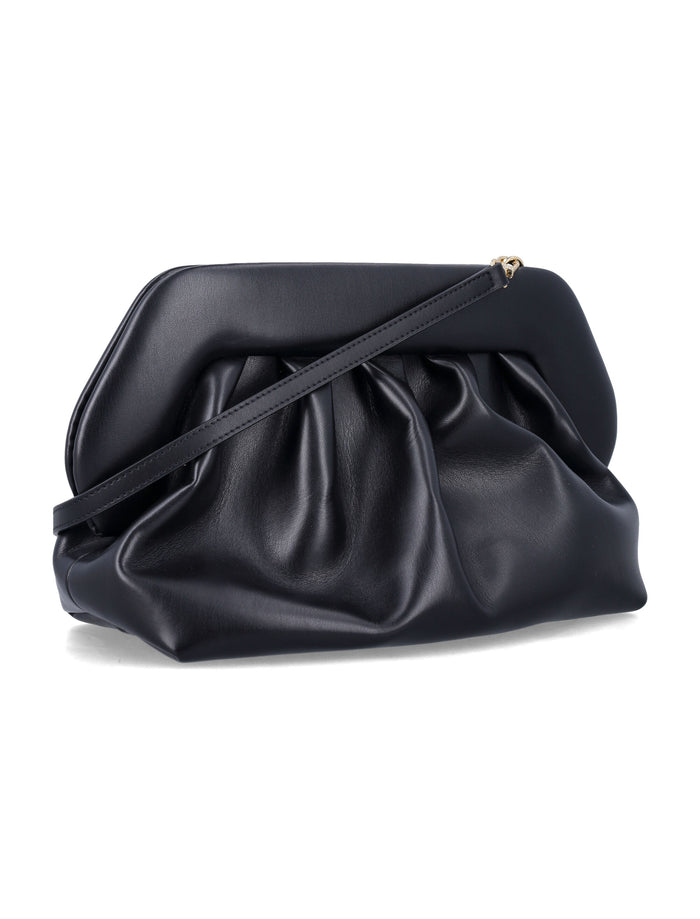 Themoirè Bios clutch Black Polyurethane