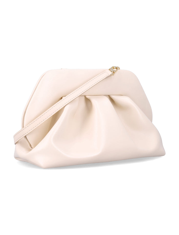 Themoirè Bios medium clutch Cream Polyurethane