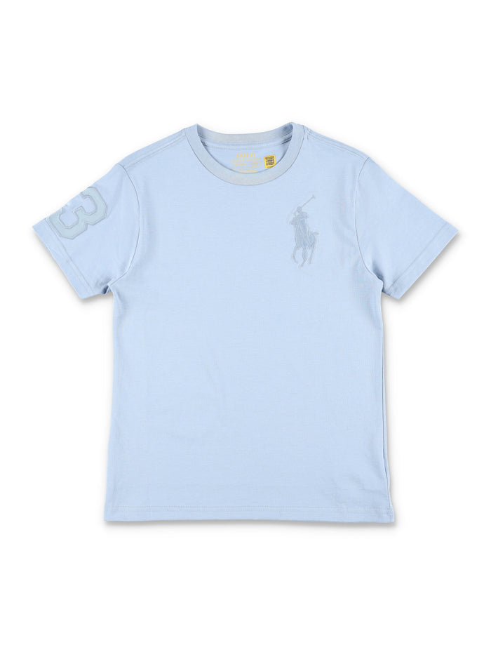 Polo Ralph Lauren Big Pony kids T-shirt Light Blue Cotton