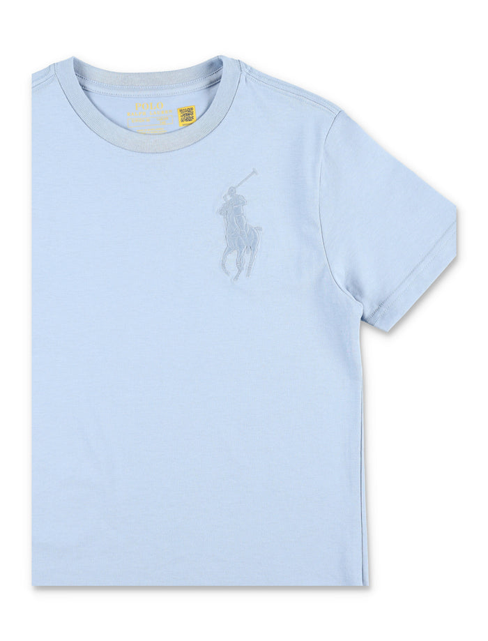 Polo Ralph Lauren Big Pony kids T-shirt Light Blue Cotton