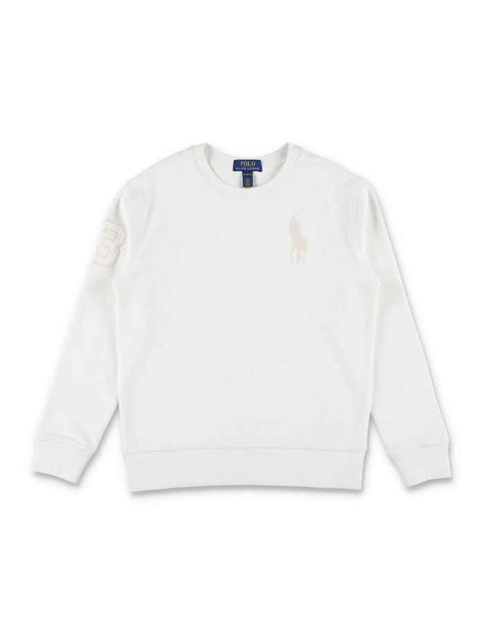 Polo Ralph Lauren kids Big Pony sweatshirt White Cotton