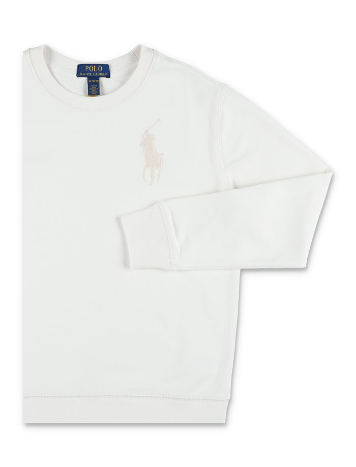 Polo Ralph Lauren kids Big Pony sweatshirt White Cotton