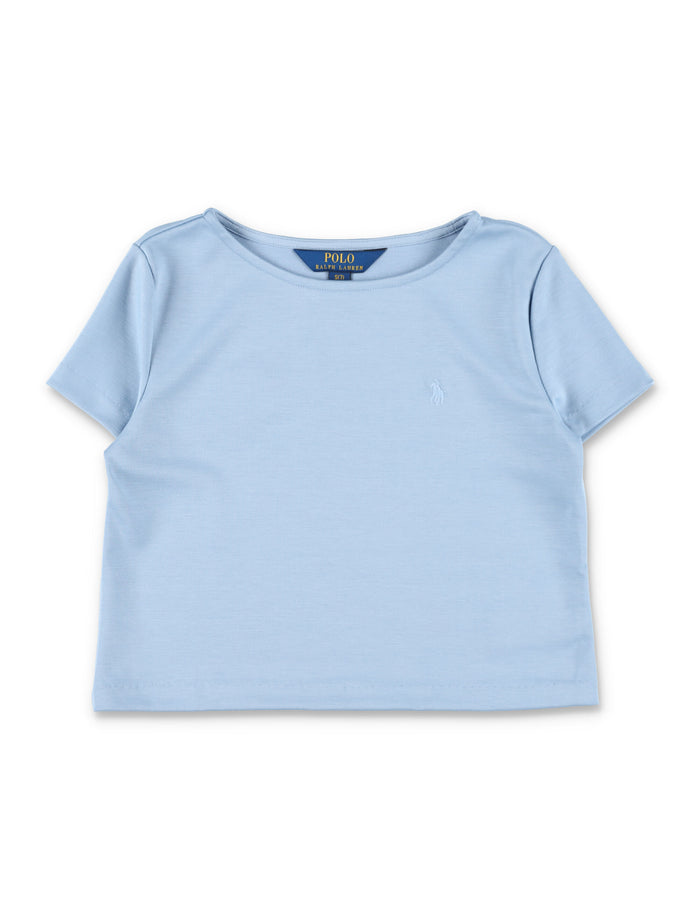 Polo Ralph Lauren t-shirt and skirt girls set Light Blue Polyester