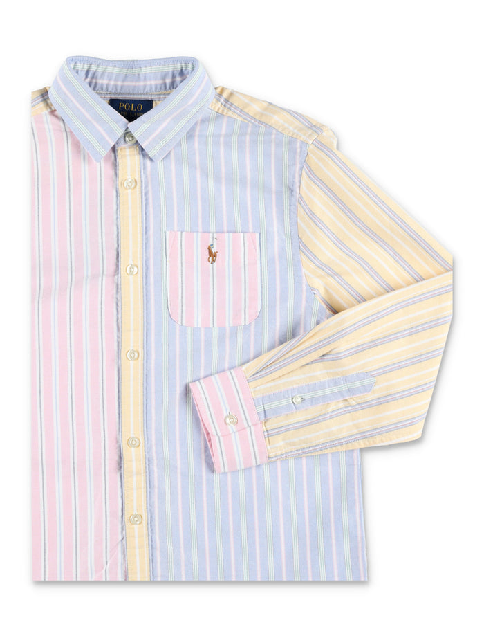 Polo Ralph Lauren striped cotton Oxford shirt for kids Multi
