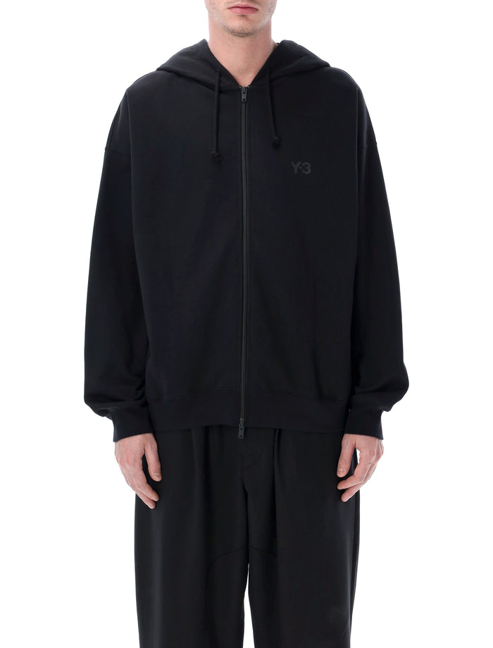 Y-3 Brushed Terry zip hoodie Black Cotton Sweatshirt