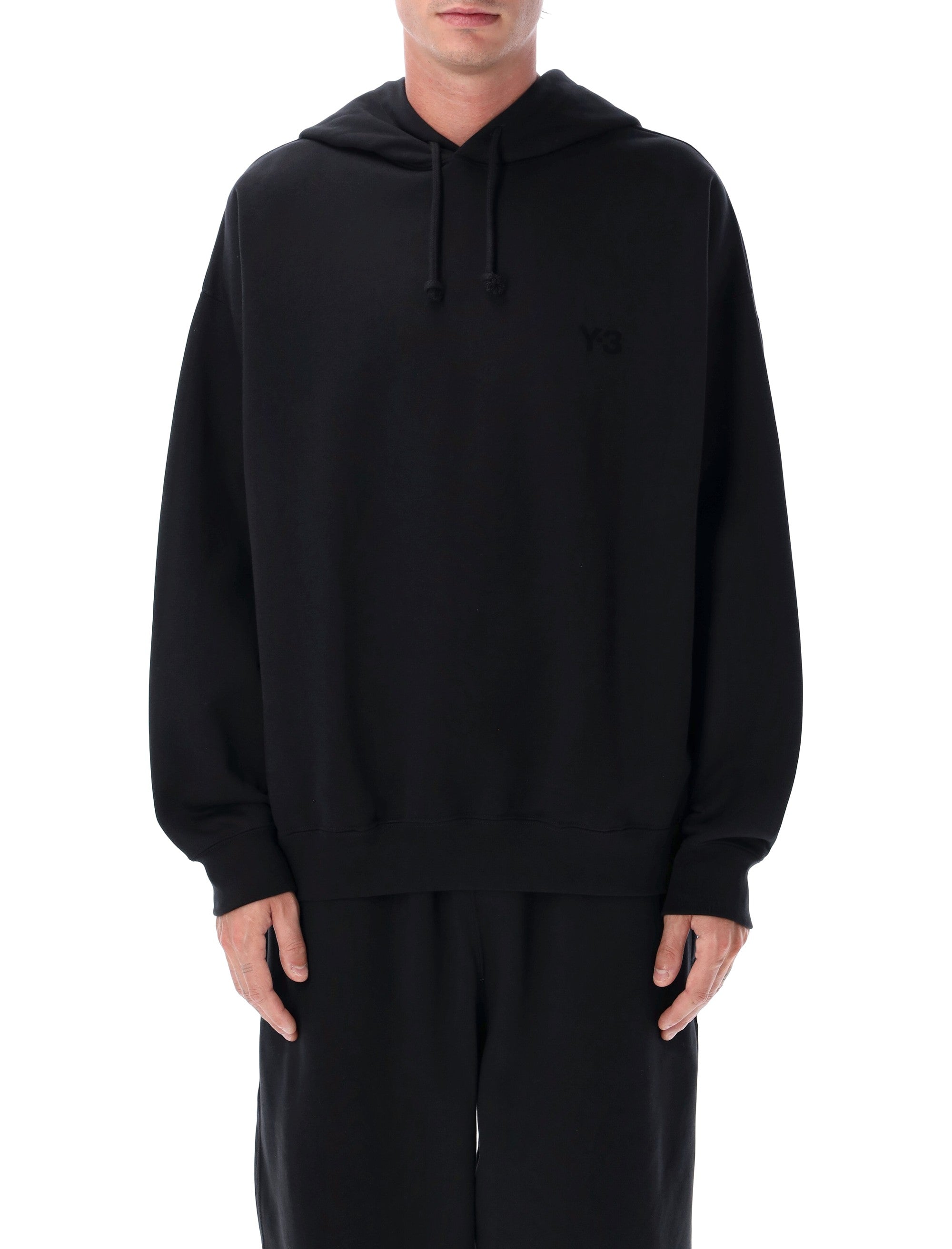 Y-3 FT oversized brushed cotton hoodie Black Sweatshirt