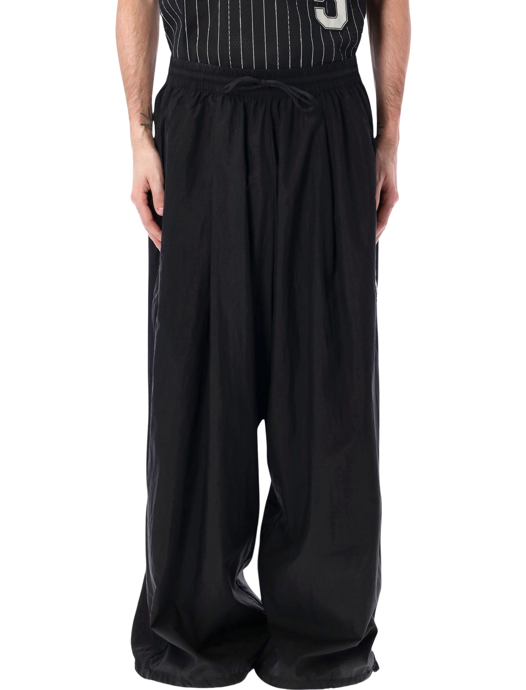 Y-3 3 Stripes wide pants Black Polyamide