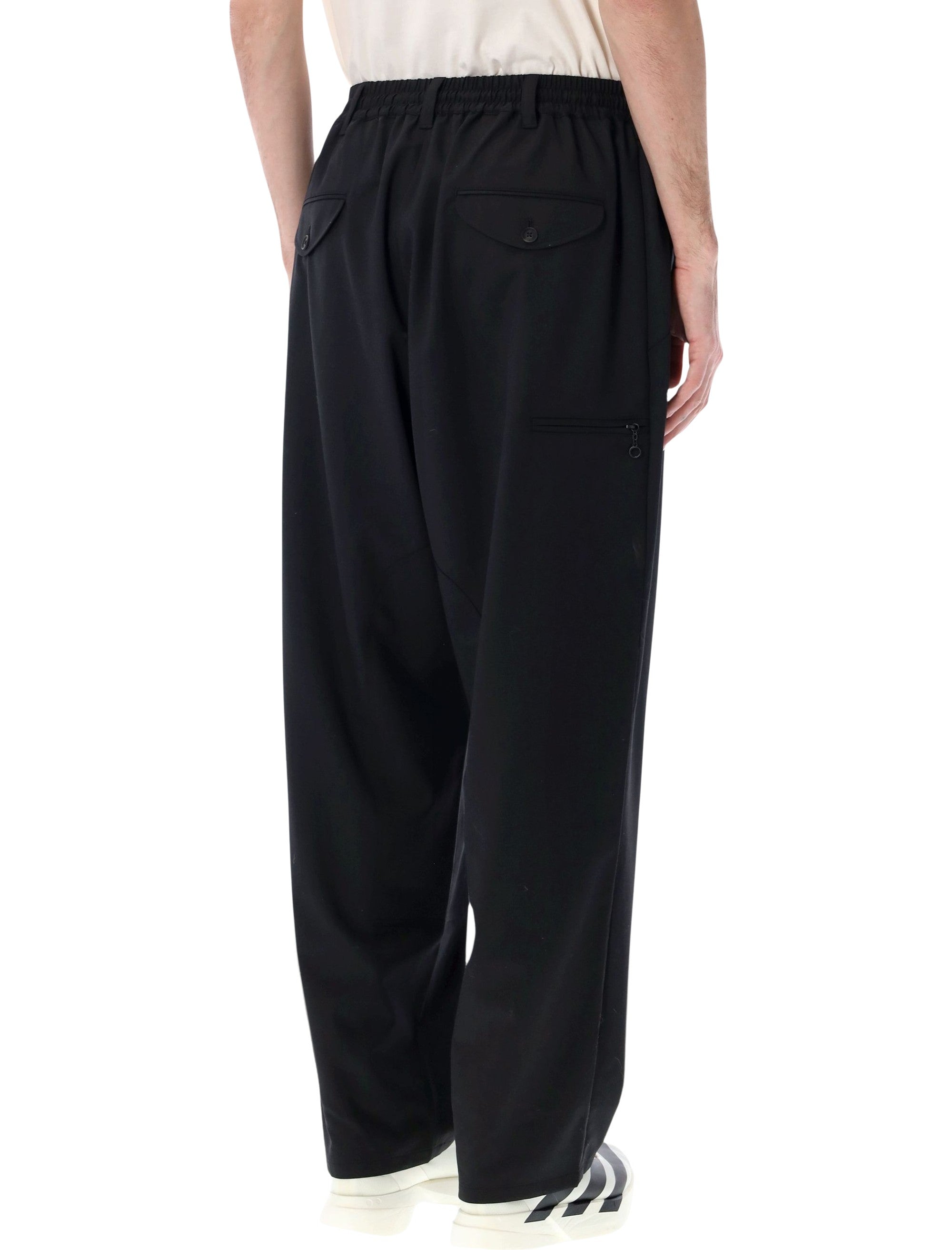 Y-3 wool blend joggers Black Recycled Polyester Pant