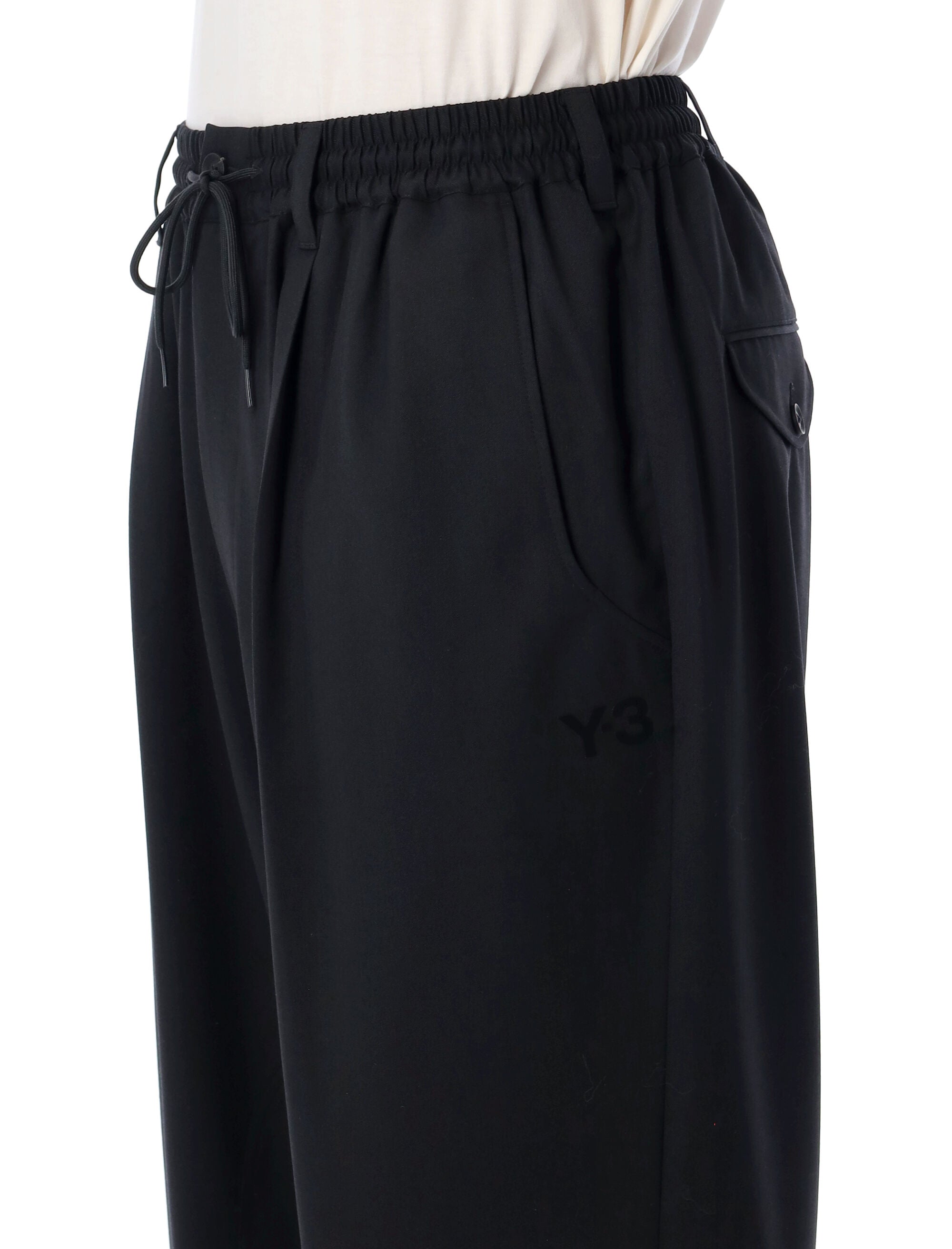 Y-3 wool blend joggers Black Recycled Polyester Pant