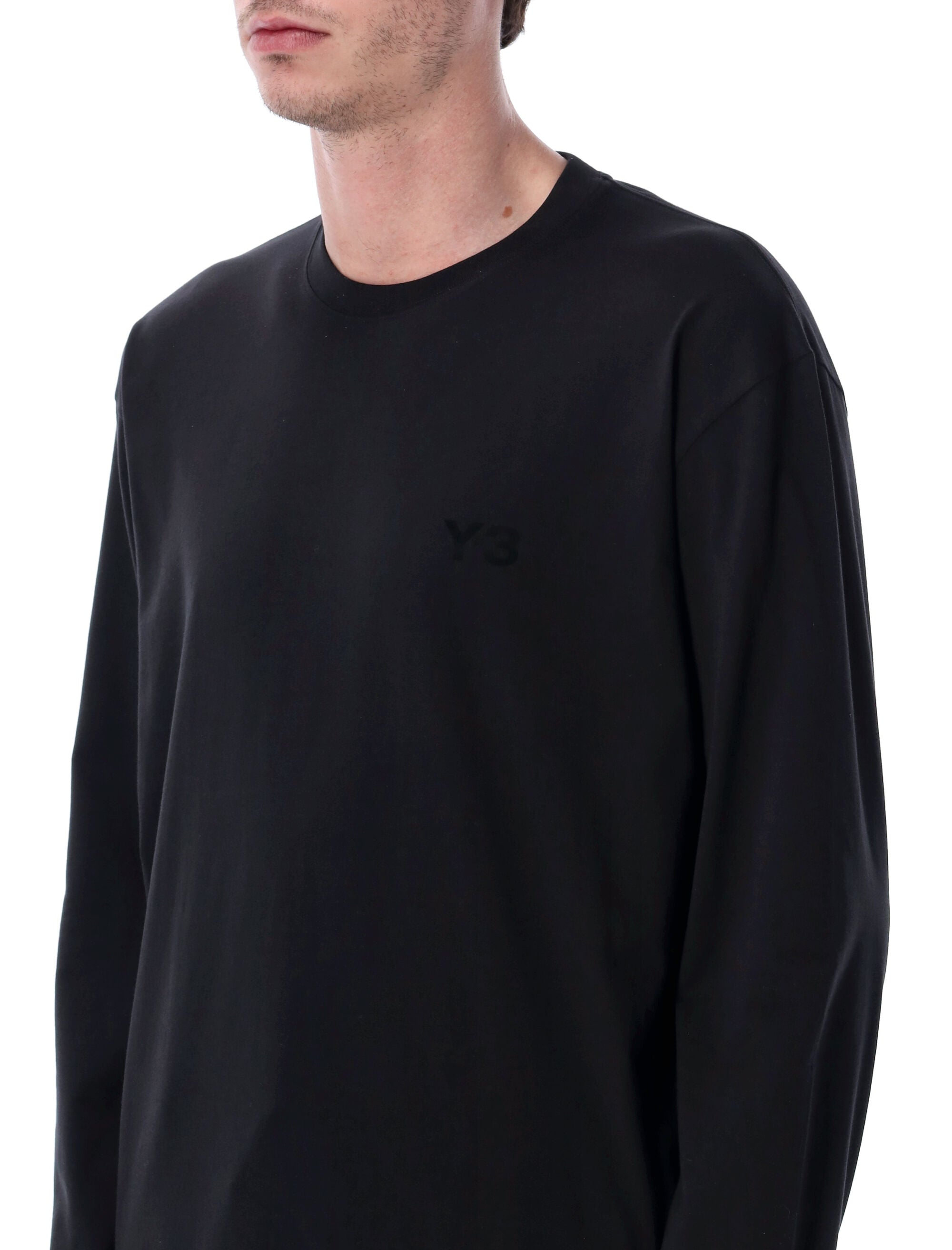 Y-3 long sleeve black jersey t-shirt Cotton Tshirt