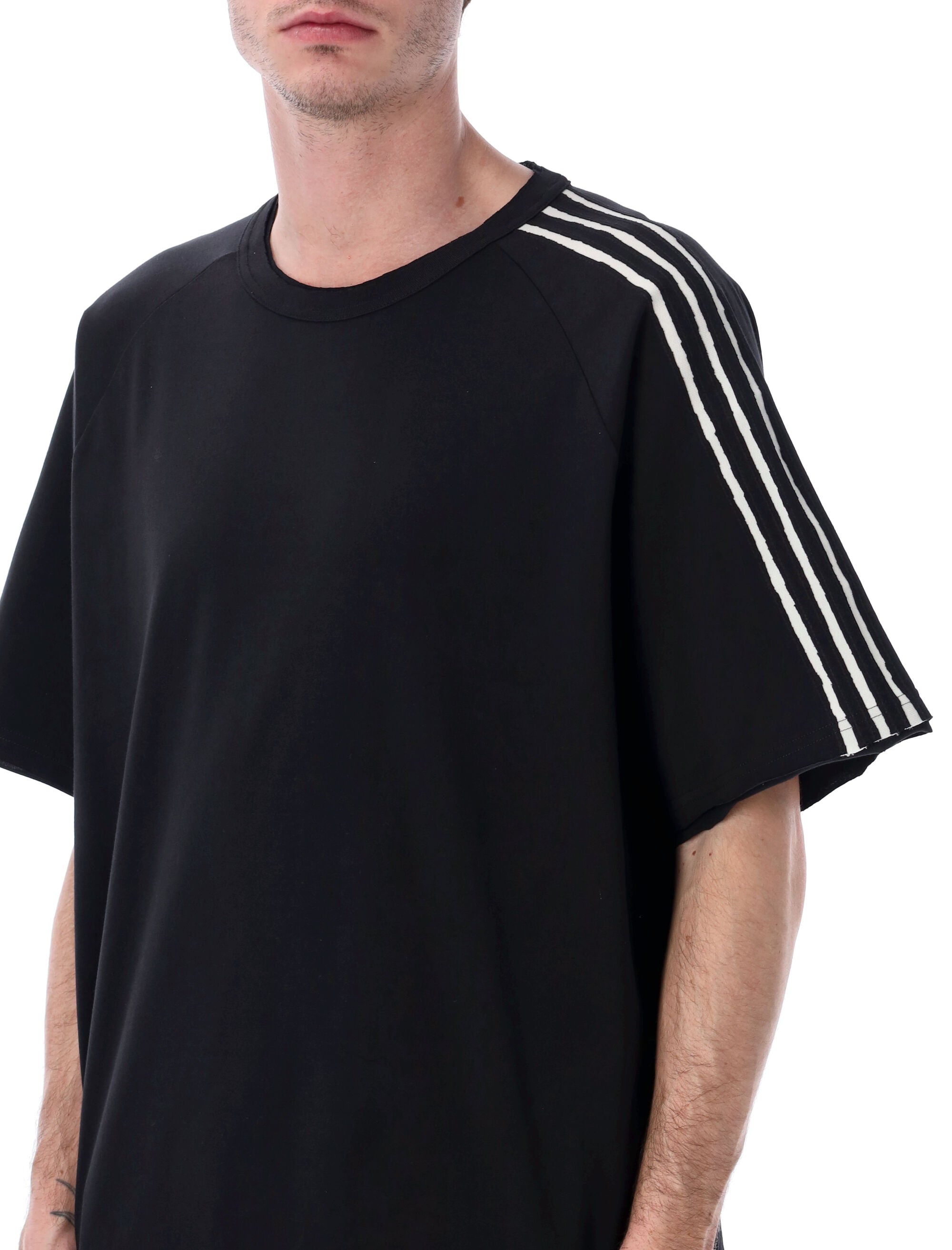 Y-3 raw edge black t-shirt Cotton Tshirt