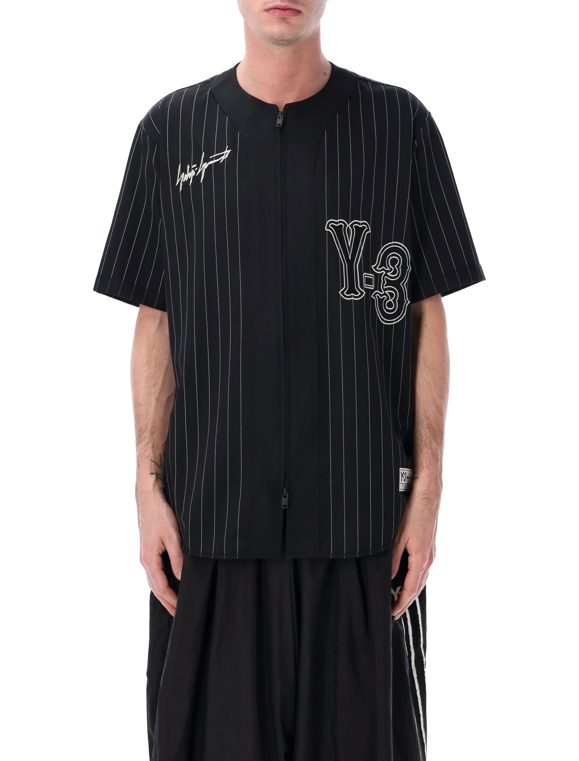 Y-3 Elite 5 Baseball shirt Black Recycled Polyester Tshirt