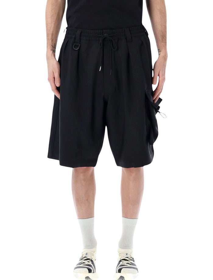 Y-3 oversize Sport Uniform cargo shorts Black Recycled Polyester