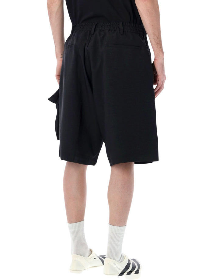 Y-3 oversize Sport Uniform cargo shorts Black Recycled Polyester