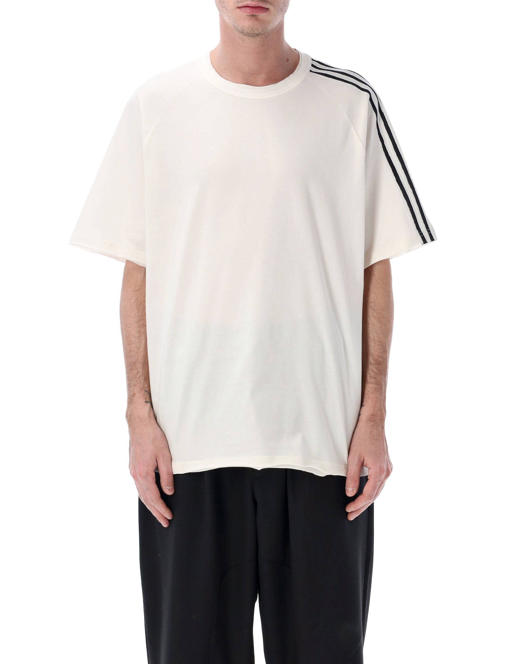 Y-3 raw edge white t-shirt Cotton Tshirt
