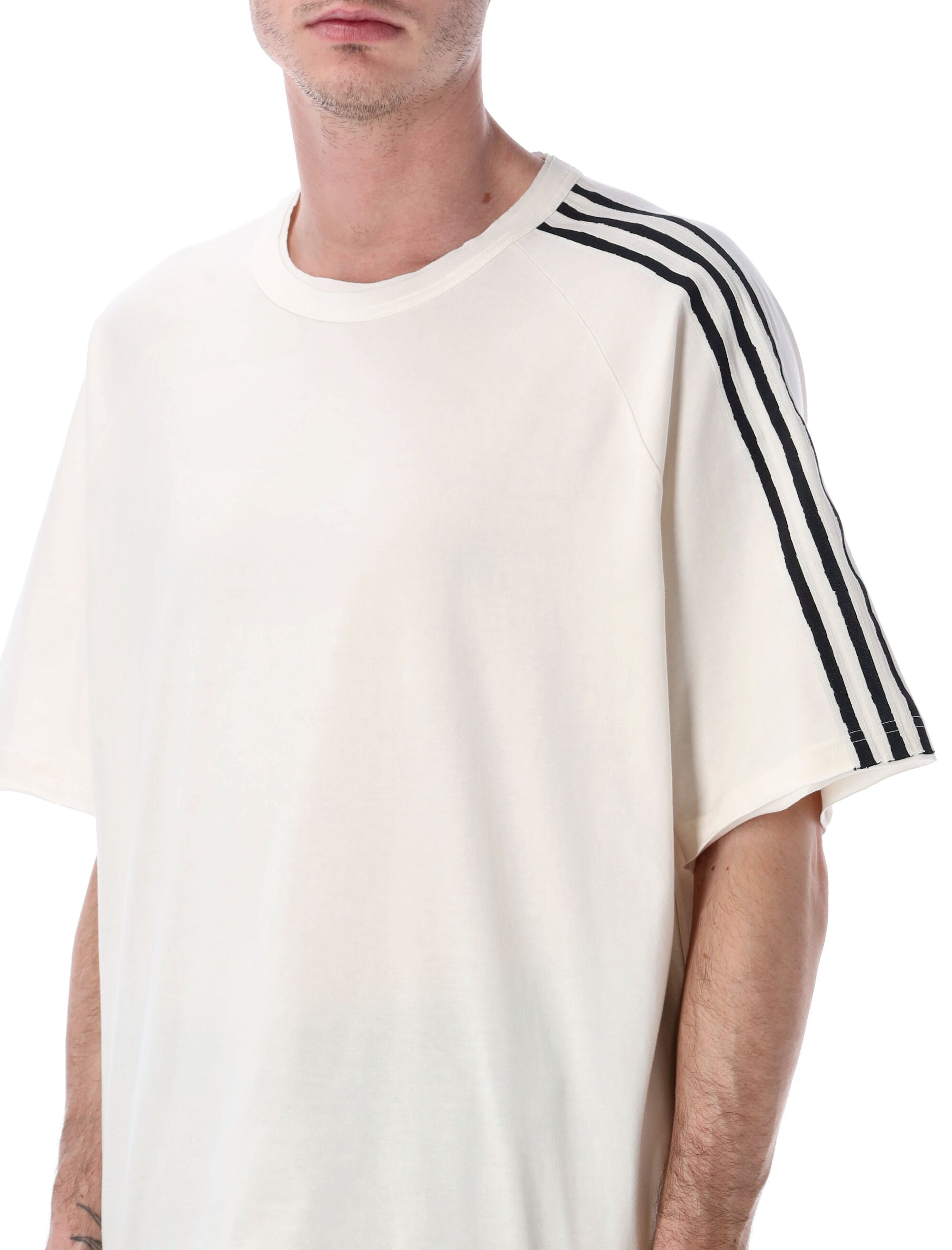 Y-3 raw edge white t-shirt Cotton Tshirt