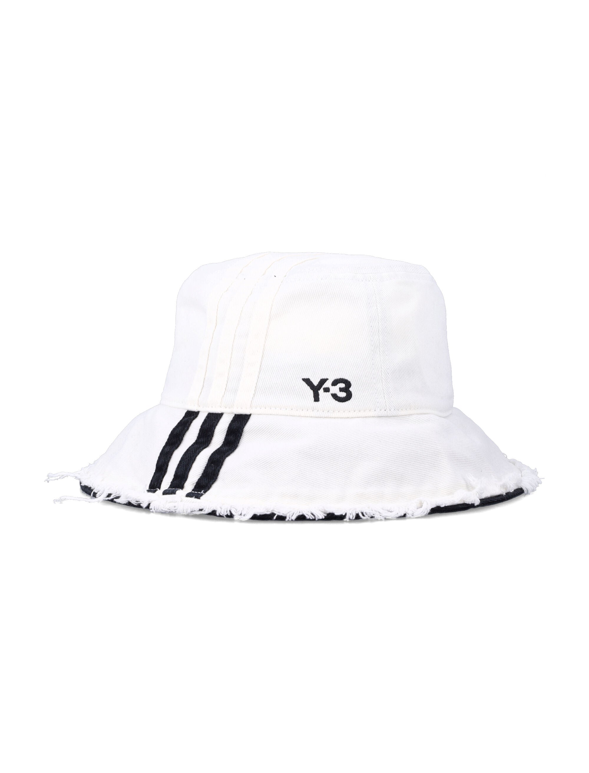 Y-3 Stripes off-white bucket hat Cotton