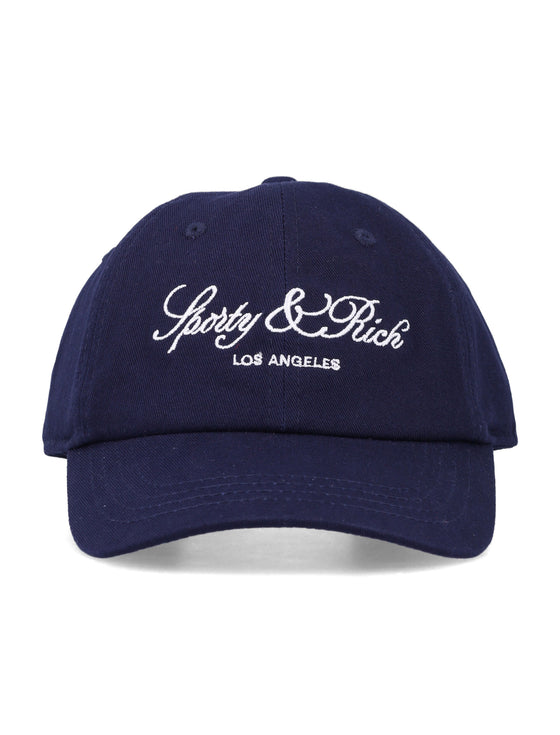 Sporty & Rich Vendome La Kids Cap Dark Navy Cotton Hat