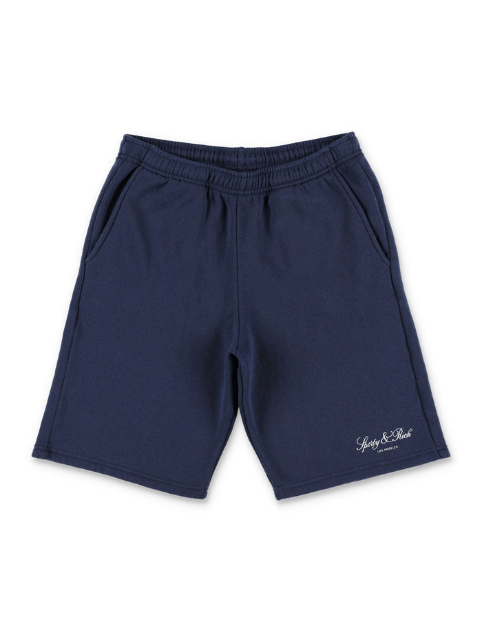 Sporty & Rich Vendome La Kids Shorts Dark Navy Cotton