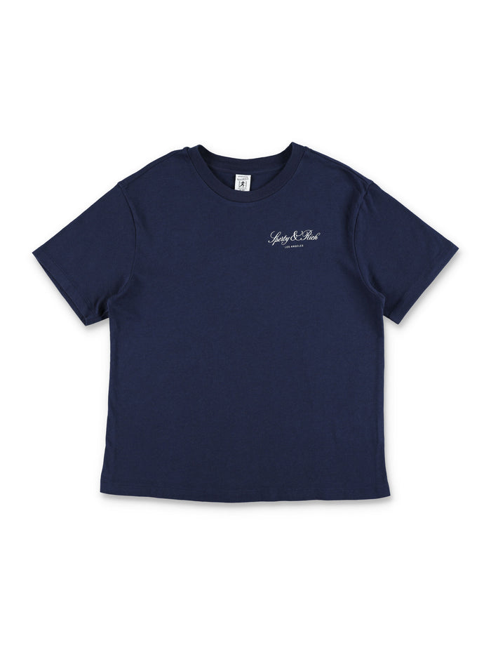 Sporty & Rich Vendome La Kids T-Shirt Dark Navy Recycled Cotton